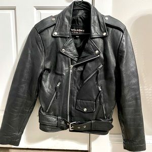 Wilson’s vintage leather jacket. XS. No holes or tears.